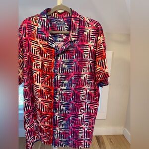 D'iyanu Short Sleeve button down Dress Shirt, XL